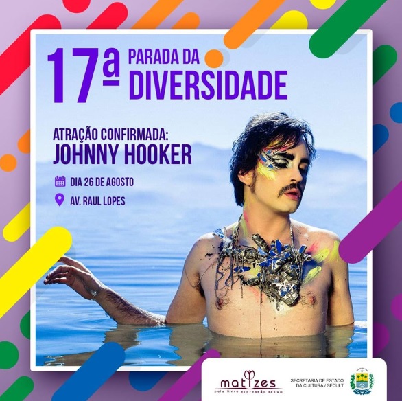 Apresentação de Johnny Hooker é cancelada na parada LGBT de Teresina, Piauí, por causa de ameaças de morte