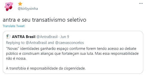 Antra e pessoas não binárias entram em polêmica no Twitter e no Instagram