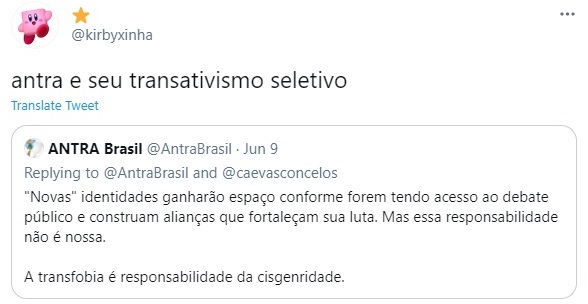 Antra e pessoas não binárias entram em polêmica no Twitter e no Instagram