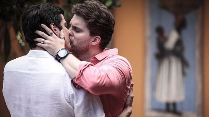 Amor à Vida beijo gay
