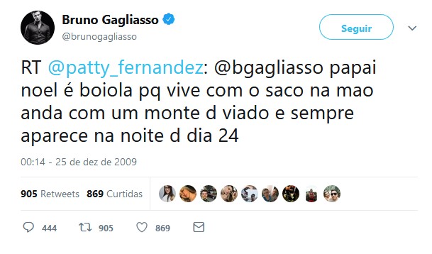 Bruno Gagliasso: tuítes antigos com piadas gays caem na rede