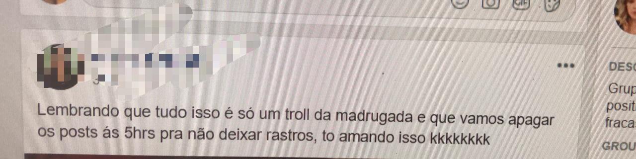 Falsa morte de Caio Revela organizada pelo grupo LDRV