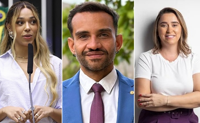 Erika Hilton, Fábio Felix e Samanda de Lula