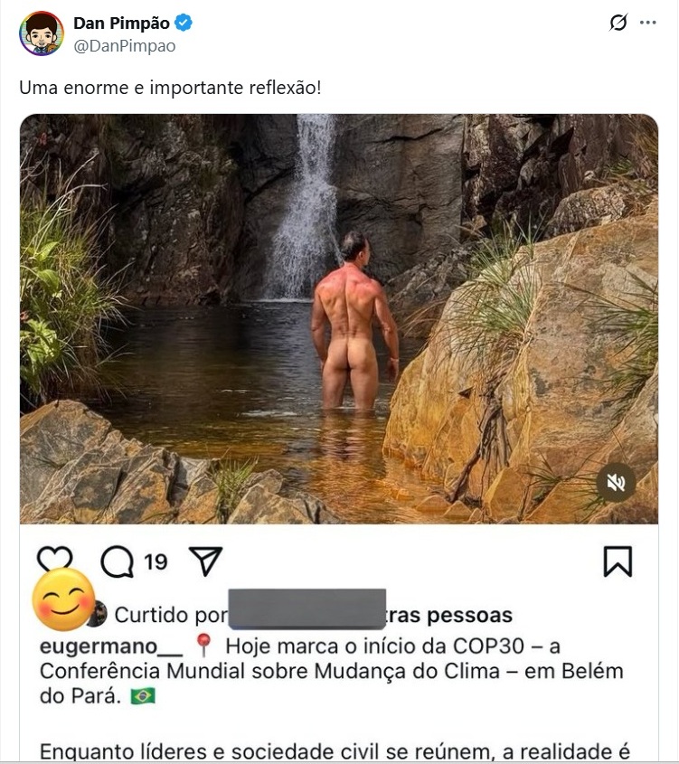 Germano Lopes, influenciador pelado no Instagram