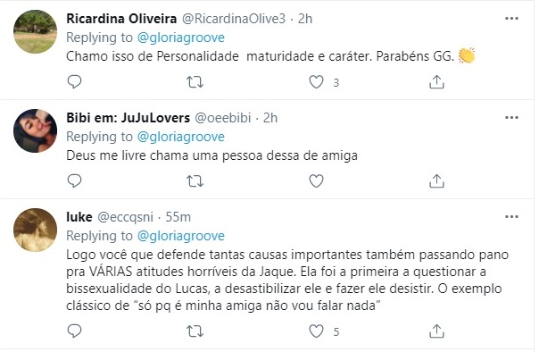 Gloria Groove passa pano pra Karol Conká