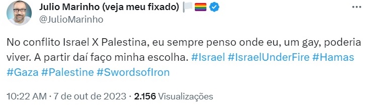 Gays e lésbicas que apoiam Israel no conflito com a Palestina