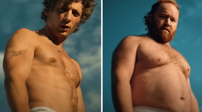 Comercial de Jeremy Allen White de cueca para a Calvin Klein ganha versão gay bear