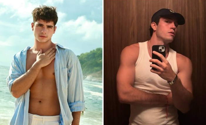 João Victor Gonçalves e Pietro Antonelli; casal gay na novela Quem Ama, Cuida