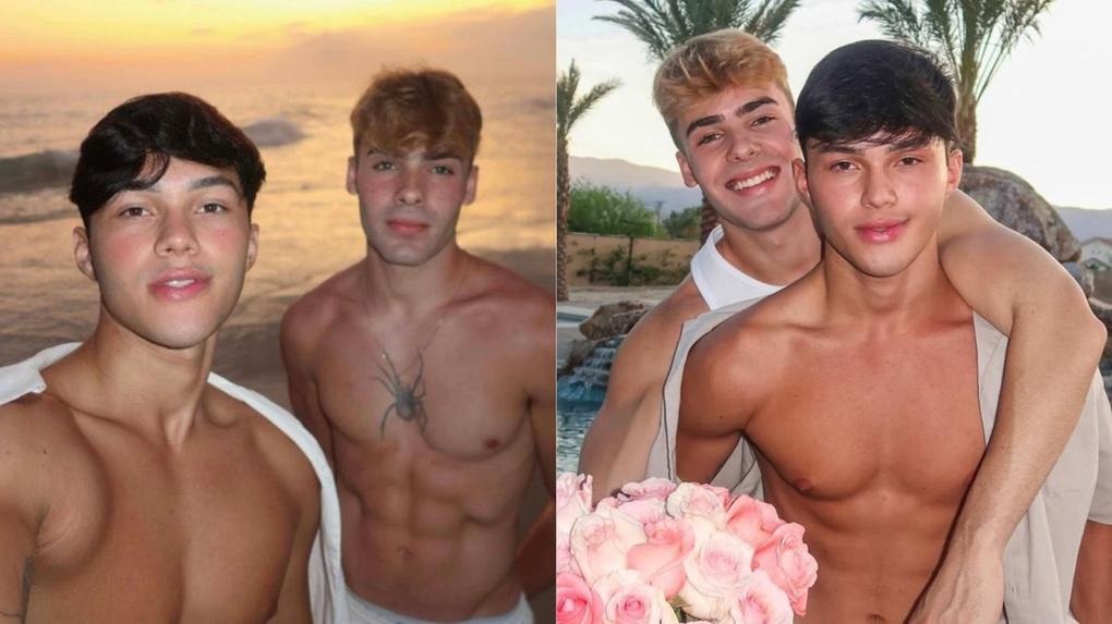 Luan Alencar e Caio Cerqueira: casal gay tem briga pública