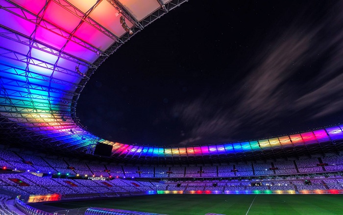 Mineirão ganha cores da bandeira LGBT