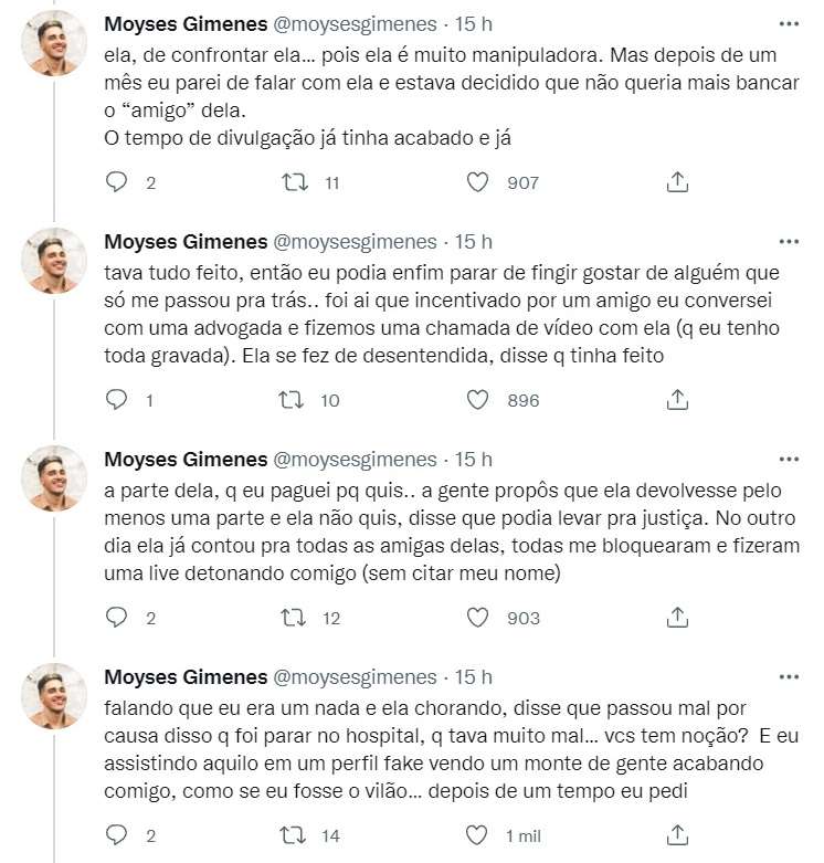 MC Trans exposed: Moyses Gimenes fala que foi enganado pela artista transexual