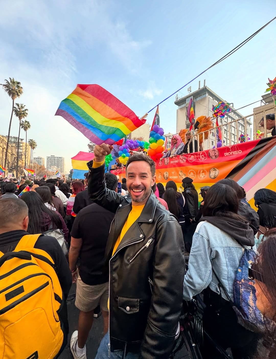 Parada gay LGBT de Santiago no Chile