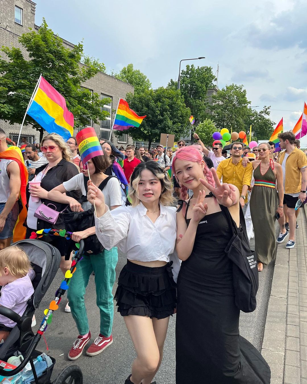 Parada gay LGBT de Varsóvia, na Polônia