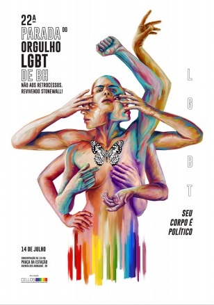 Cartaz da Parada LGBT de BH 2019