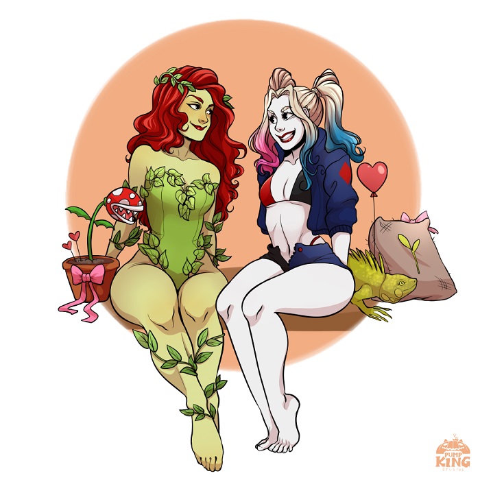Hera Venenosa e Arlequina: casal de lésbicas da DC Comics