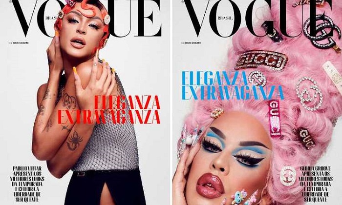 Pabllo Vittar e Gloria Groove ostentam capa da Vogue Brasil