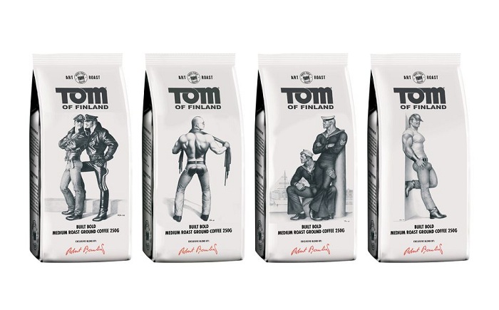 Arte de Tom of Finland decora marca de café
