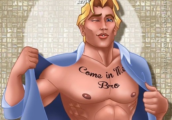 Artista transforma príncipes da Disney em gays fervidos
