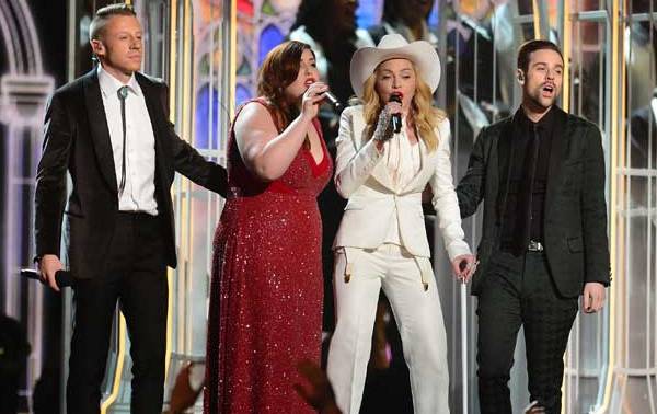 Grammy: Madonna celebra casamento gay em noite cheia de cantores gatos